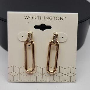 Worthington Gold Geometric Earrings